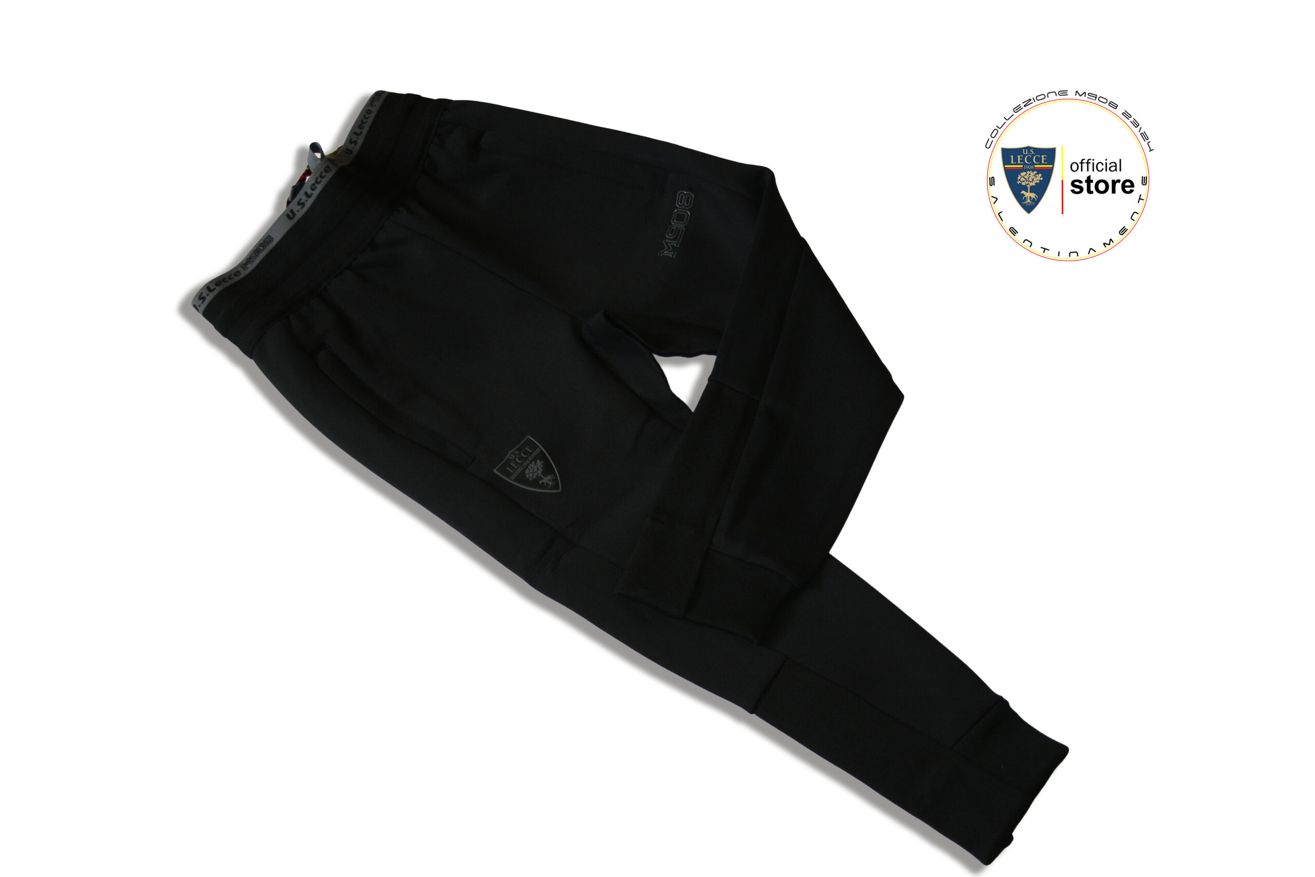 M908 – PANTALONE TUTA RAPPRESENTANZA U.S. LECCE CALCIO NERO BAMBINO