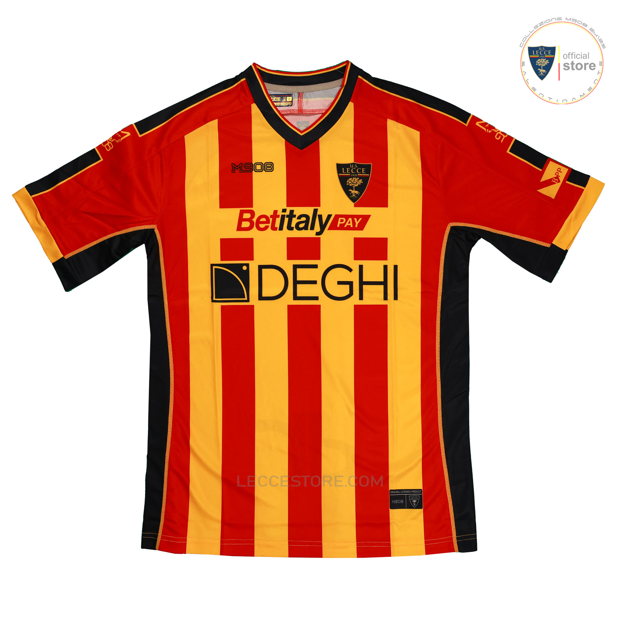 M908 – 1′ MAGLIA REPLICA U.S.LECCE GIALLOROSSA CASA 24/25 ADULTO E BAMBINO