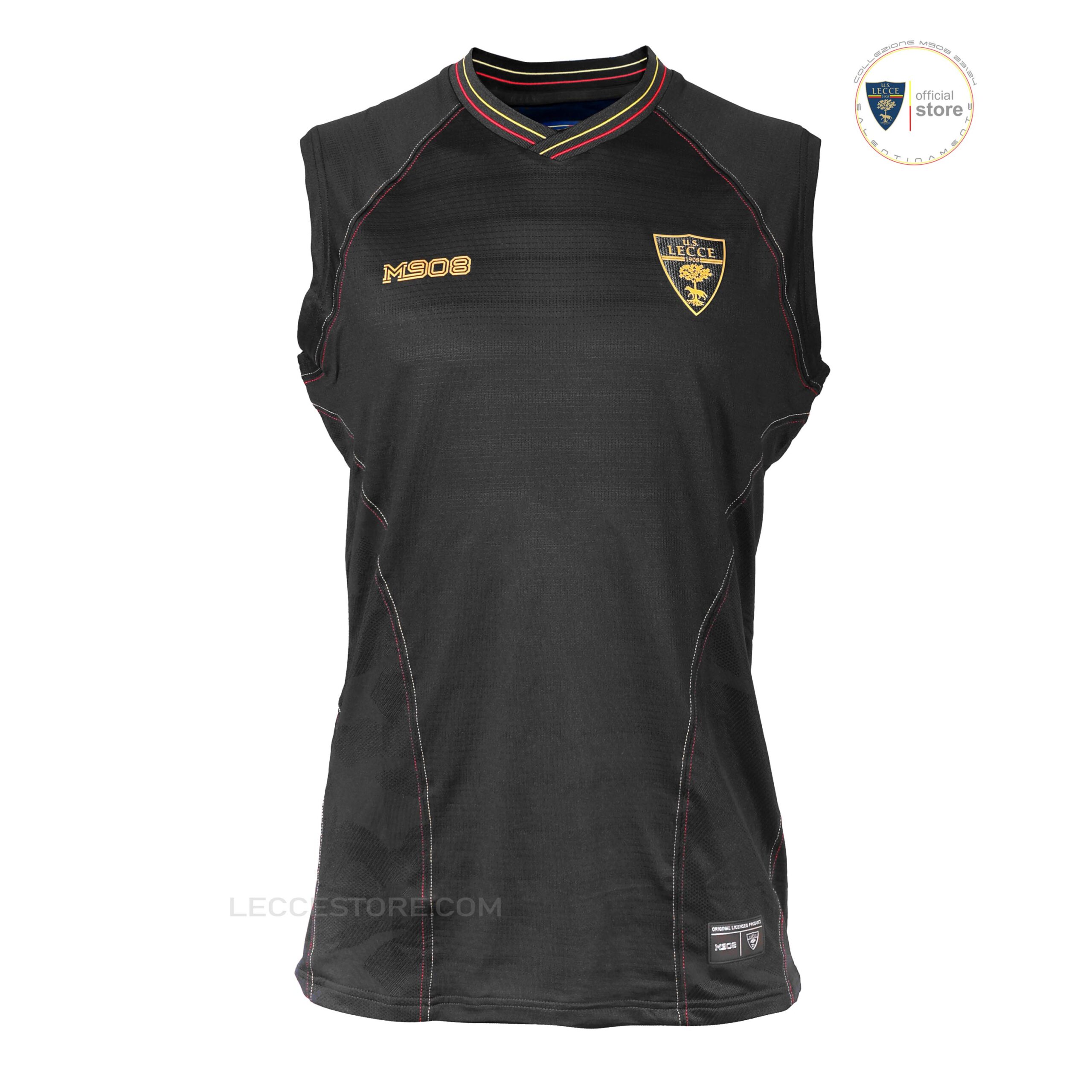 M908 – SMANICATO ALLENAMENTO SQUADRA NERO ORO U.S. LECCE CALCIO