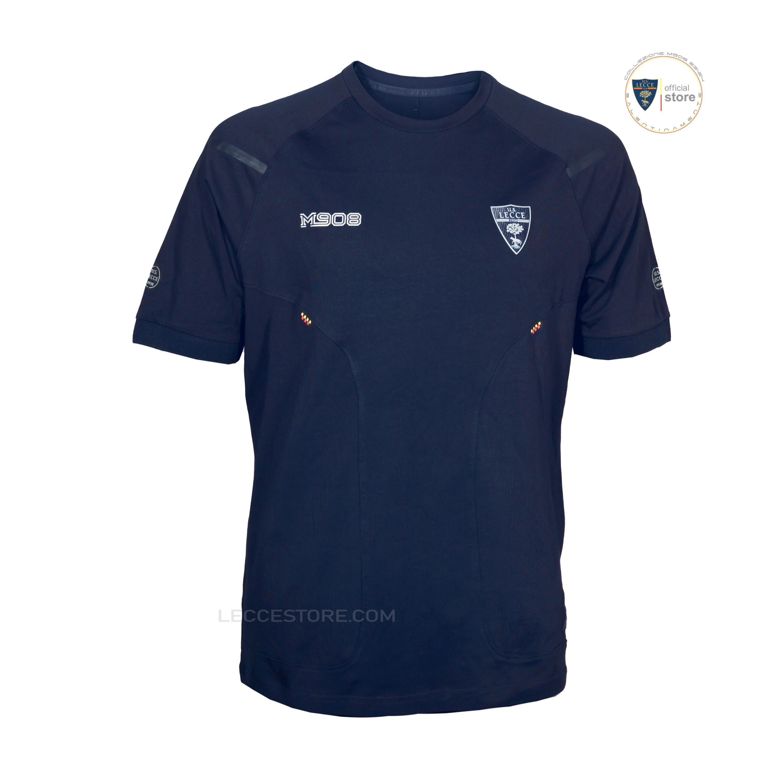 M908 – T-SHIRT COTONE SQUADRA U.S. LECCE RAPPRESENTANZA BLU MANICA CORTA