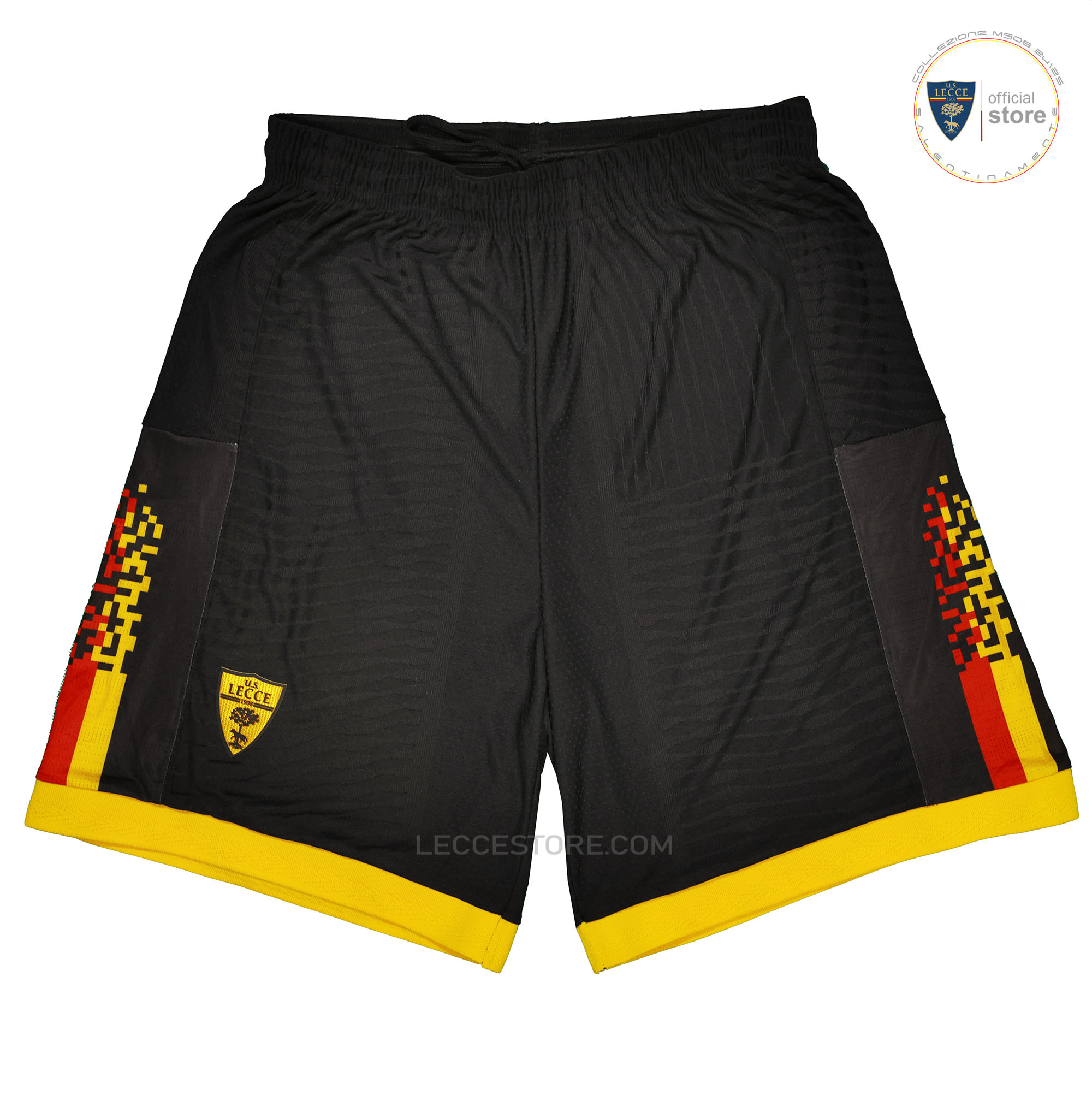 M908 – PANTALONCINO SHORTS GARA PORTIERE NERO 24/25 U.S.LECCE CALCIO