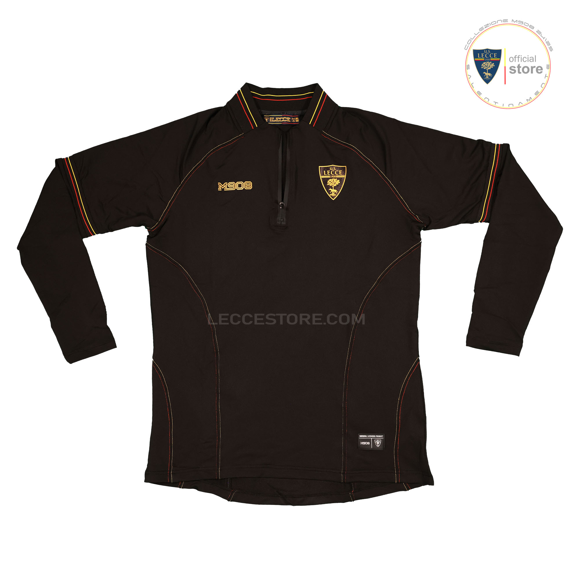 M908 – TOP GIACCA MEZZA ZIP ALLENAMENTO U.S.LECCE BLU O NERO