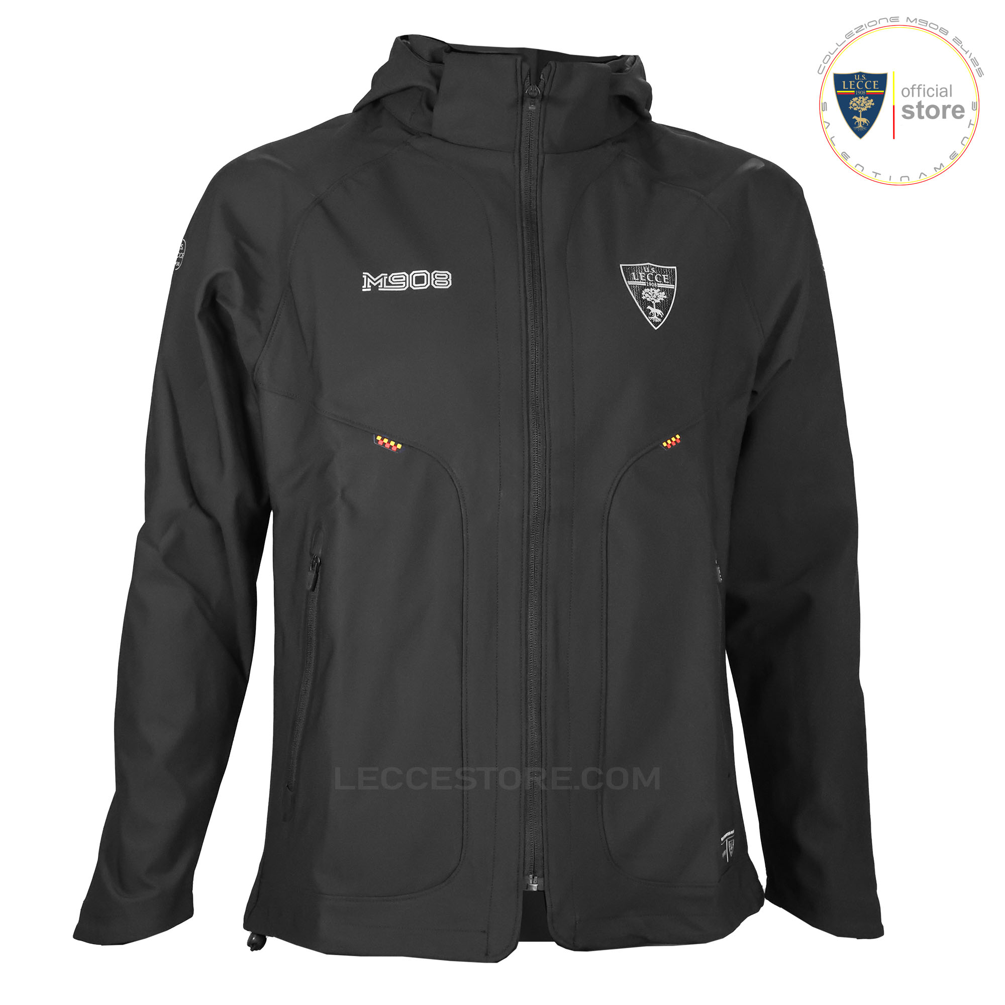 M908 – GIUBBINO GIACCA LEGGERA IMPERMEABILE ZIP+CAPPUCCIO RAPPRESENTANZA NERO ADULTO